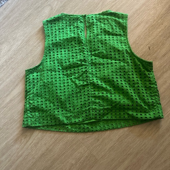 Kate Spade Target Green Eyelet Skirt and Top XL with Charm Necklace New - Picture 7 of 9